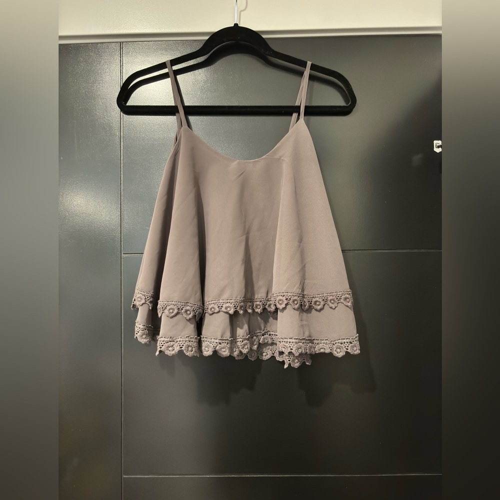 Flowy crop tank
